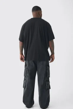 Plus Oversized Nirvana Over Seams License Print T-Shirt | UK^boohooMAN Discount