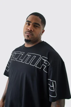 Plus Oversized Ofcl Man Teddy Graphic T-shirt | UK^boohooMAN Online