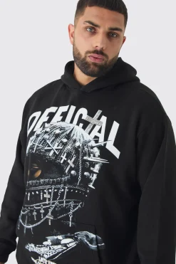 boohooMAN Plus Oversized Official Balaclava Print Hoodie | UK| Hoodies & Sweatshirts