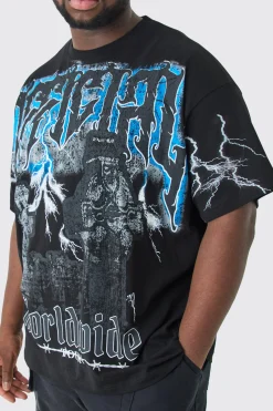 Plus Oversized Official Gravestone Graphic T-shirt | UK^boohooMAN Best