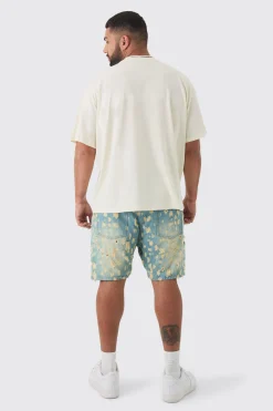 Plus Oversized Official Man Floral Print T-shirt | UK^boohooMAN Sale