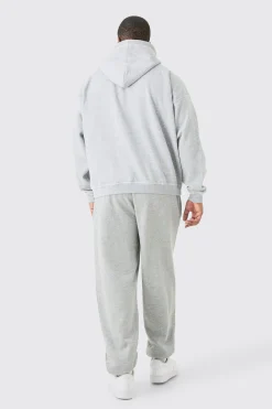 boohooMAN Plus Oversized Plush Boxy Drop Shoulder Printed Hoodie | UK| Hoodies & Sweatshirts