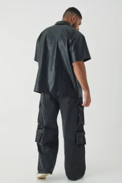 Plus Oversized Rugby Polo Shirt | UK^boohooMAN