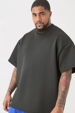 Plus Oversized Scuba T-shirt | UK^boohooMAN Clearance