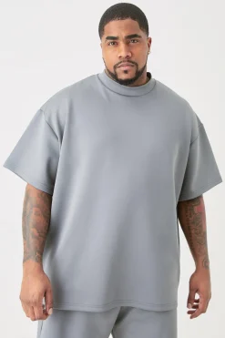 Plus Oversized Scuba T-shirt | UK^boohooMAN New