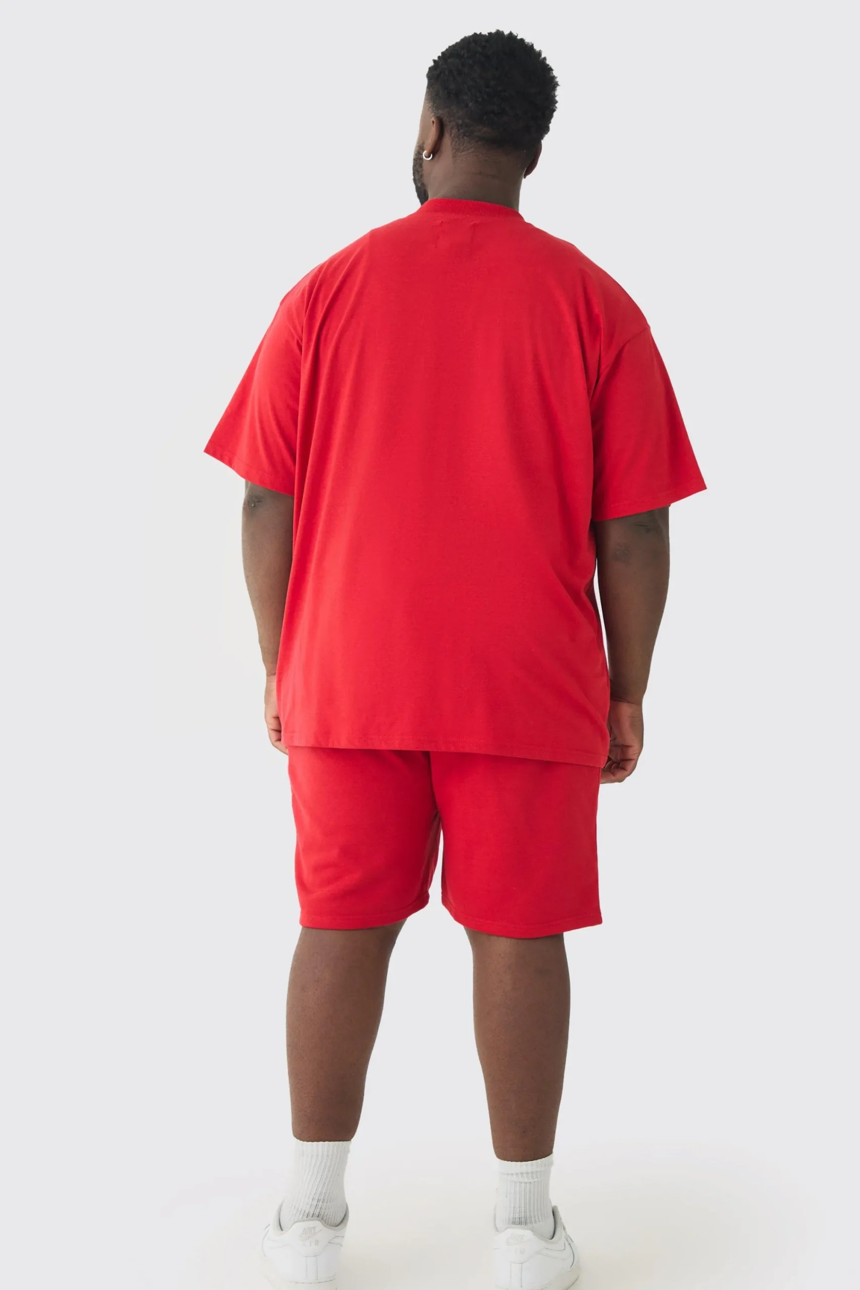 boohooMAN Plus Oversized T-Shirt & Short Set | UK| Tracksuits