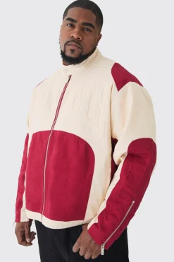boohooMAN Plus Oversized Twill Homme Moto Jacket In | UK| Coats & Jackets