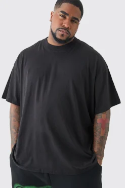 Plus Oversized World Tour Puff Back Print T-shirt In | UK^boohooMAN Clearance