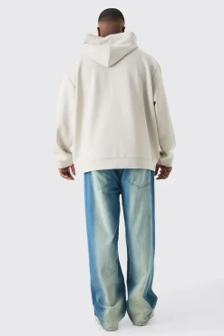 boohooMAN Plus Oversized Zip Through Scuba Hoodie | UK| Hoodies & Sweatshirts