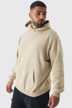 boohooMAN Plus Patchwork Tattoo Print Oversized Hoodie | UK| Hoodies & Sweatshirts