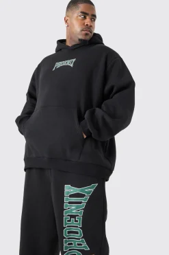 boohooMAN Plus Phoenix Oversized Hooded Tracksuit | UK| Tracksuits