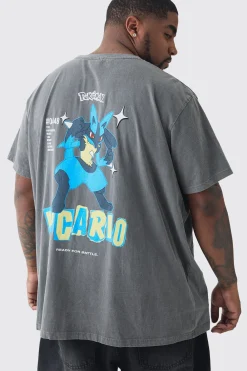 Plus Pokemon License T-shirt In | UK^boohooMAN Online