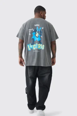 Plus Pokemon License T-shirt In | UK^boohooMAN Online