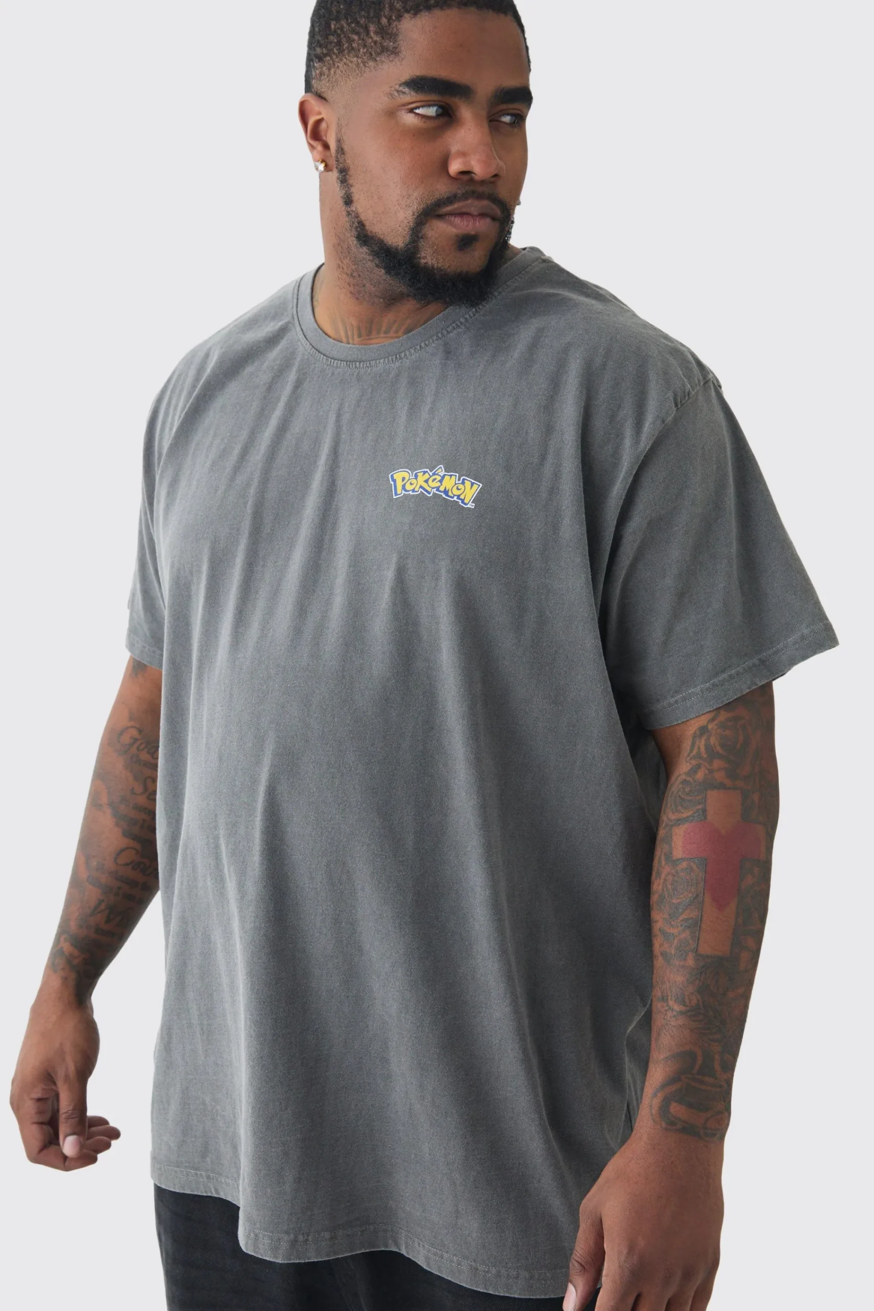 Plus Pokemon License T-shirt In | UK^boohooMAN Online