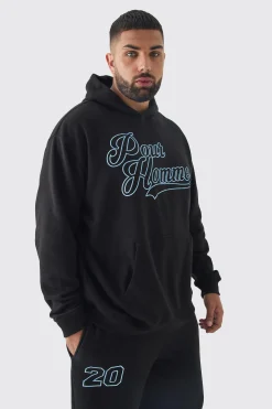 boohooMAN Plus Pour Homme Varisty Hoodie & Relaxed Fit Jogger Tracksuit | UK| Tracksuits