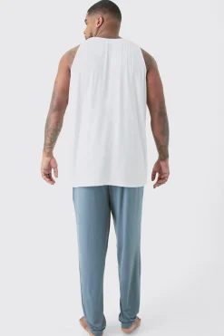 boohooMAN Plus Premium Modal Mix Relaxed Fit Lounge Bottoms | UK| Loungewear