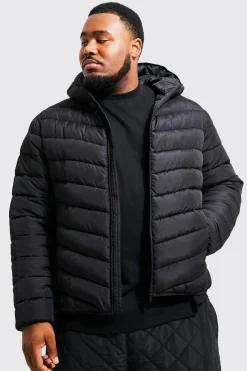 boohooMAN Plus Quilted Zip Through Jacket | UK| Coats & Jackets