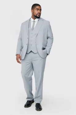 boohooMAN Plus Regular Fit Suit Trouser In | UK| Suits & Tailoring|Sets & Co-Ords