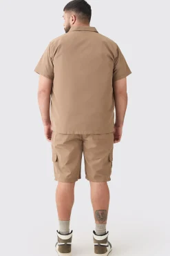 boohooMAN Plus Regular Patch Pocket Nylon Man Overshirt | UK| Shirts