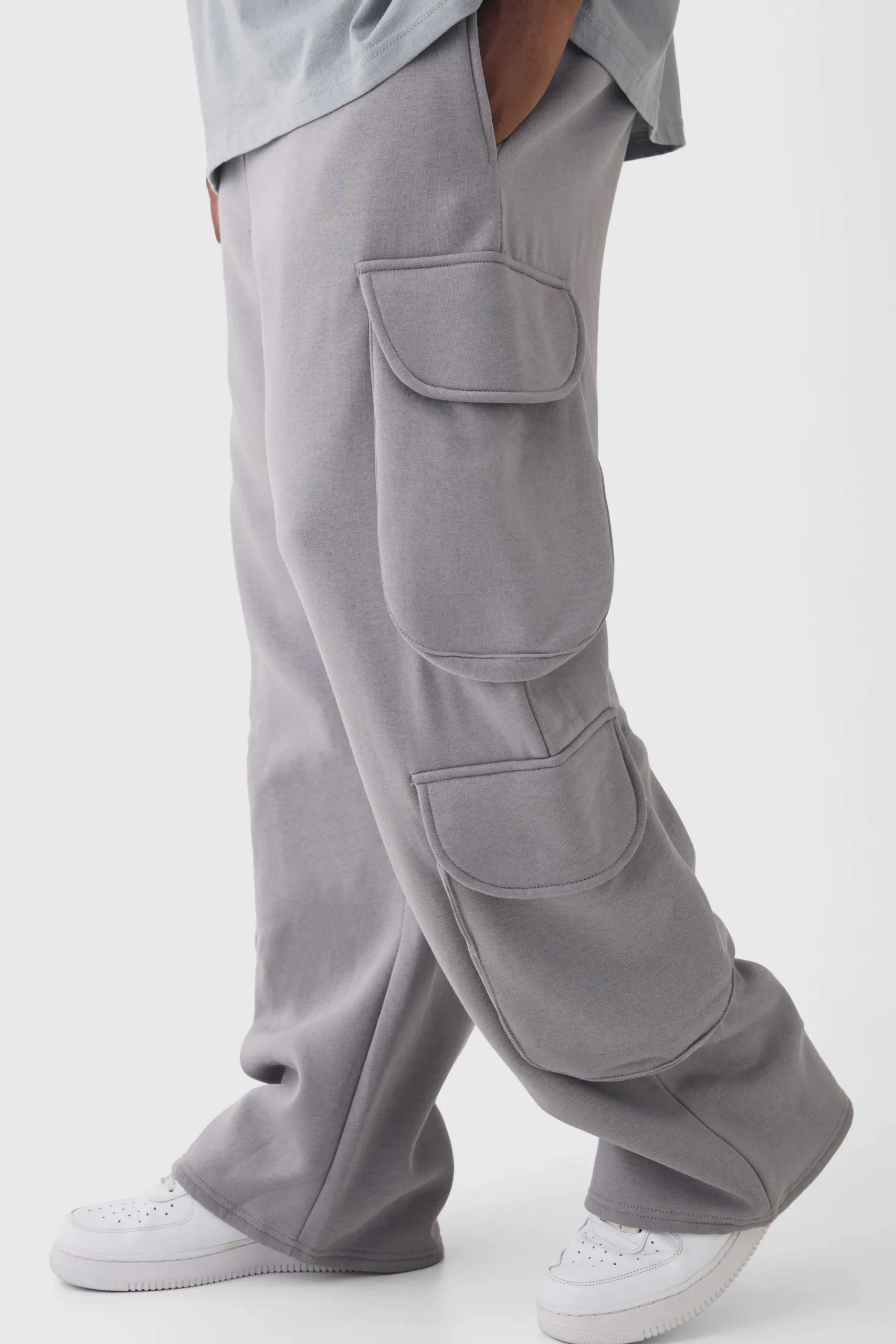 boohooMAN Plus Relaxed Cargo Pocket Jogger | UK| Trousers|Joggers