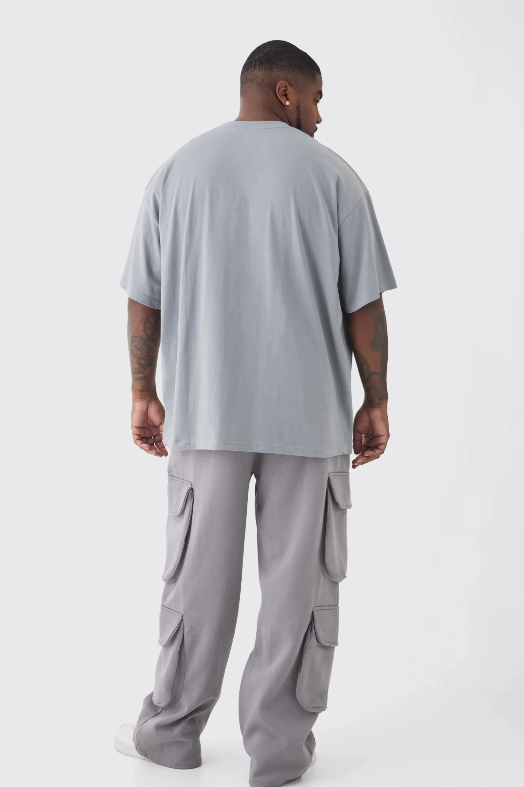 boohooMAN Plus Relaxed Cargo Pocket Jogger | UK| Trousers|Joggers