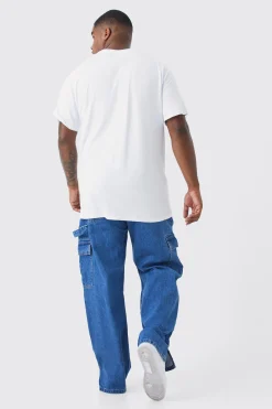 boohooMAN Plus Relaxed Rigid Carpenter Split Hem Jean | UK| Trousers|Jeans