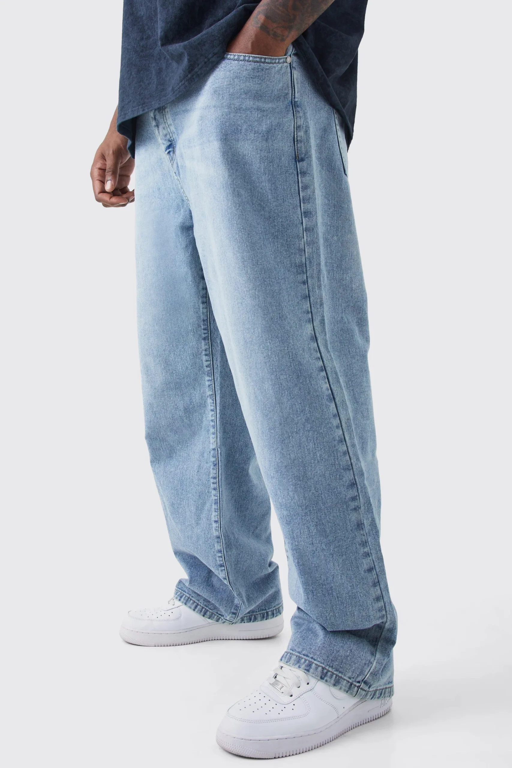 boohooMAN Plus Relaxed Rigid Jean | UK| Trousers|Jeans