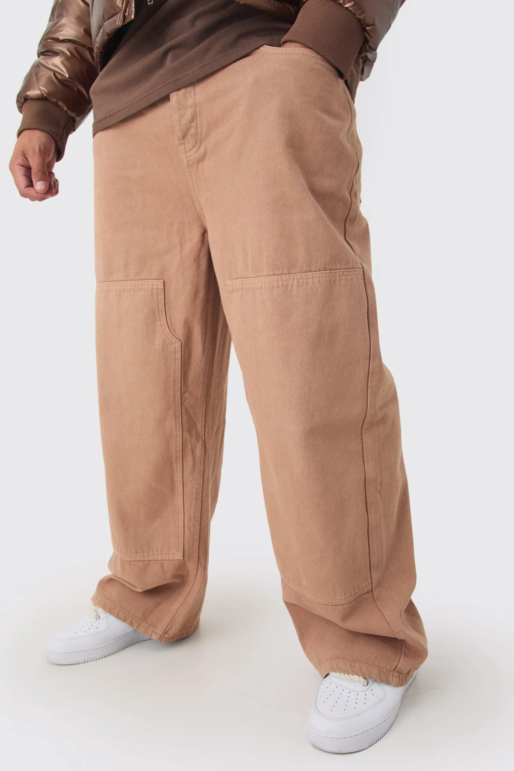 boohooMAN Plus Relaxed Rigid Overdyed Carpenter Jeans | UK| Trousers|Jeans