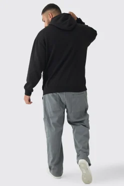 boohooMAN Plus Rose Embroidered Hoodie | UK| Hoodies & Sweatshirts