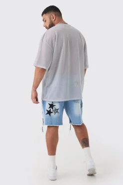 Plus San Diego Printed Varsity Mesh Basketball T-shirt In | UK^boohooMAN Outlet