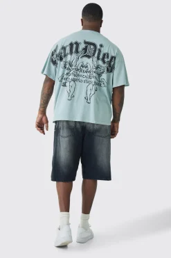 Plus San Diego Renaissance Back Print T-shirt In | UK^boohooMAN