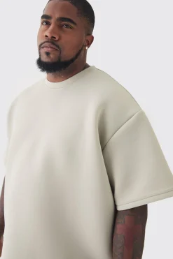 Plus Scuba Oversized T-shirt | UK^boohooMAN Outlet