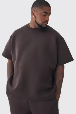 Plus Scuba Oversized T-shirt | UK^boohooMAN Outlet