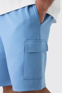 boohooMAN Plus Scuba Relaxed Cargo Shorts | UK| Shorts