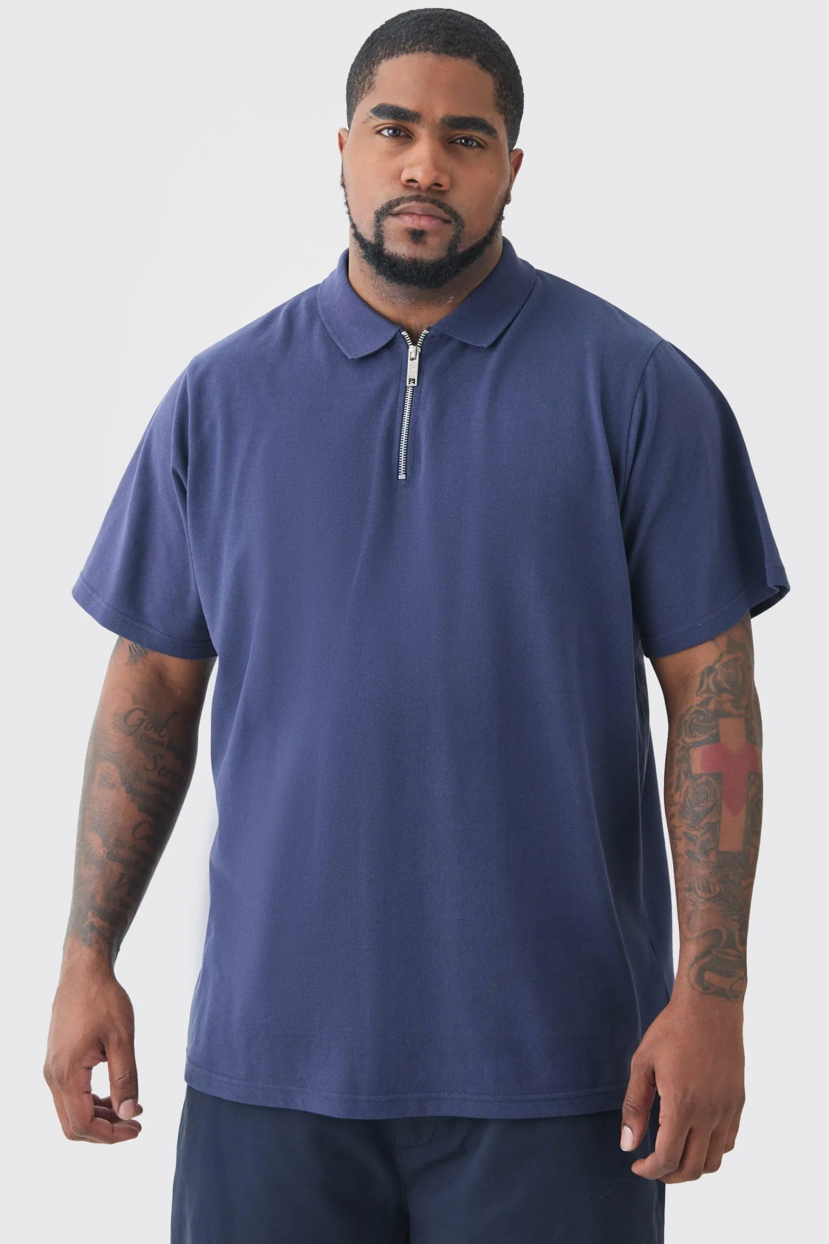Plus Short Sleeve Pique Polo In | UK^boohooMAN Sale