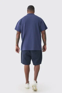 Plus Short Sleeve Pique Polo In | UK^boohooMAN Sale