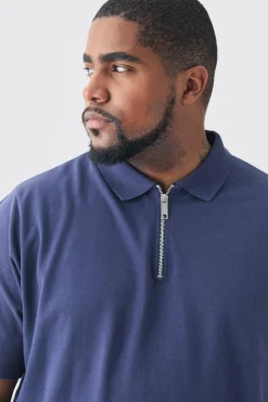 Plus Short Sleeve Pique Polo In | UK^boohooMAN Sale