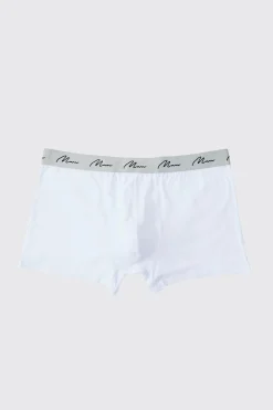 boohooMAN Plus Size 7 Pack Man Script Mixed Boxers | UK| Underwear & Socks|Underwear & Socks