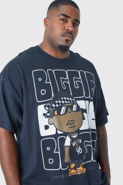 Plus Size Notorious Big Chest Print License T-shirt | UK^boohooMAN