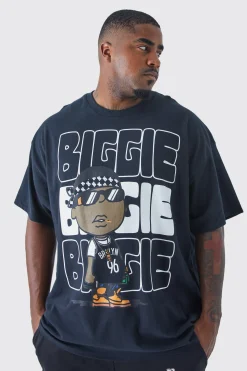 Plus Size Notorious Big Chest Print License T-shirt | UK^boohooMAN