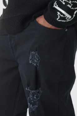 boohooMAN Plus Skinny Jeans With All Over Rips | UK| Trousers|Jeans