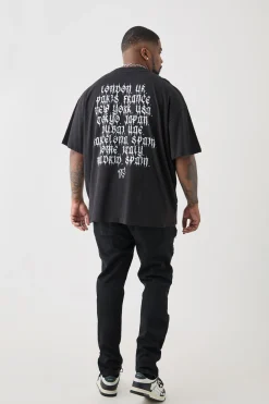 boohooMAN Plus Skinny Stretch All Over Rip Jeans | UK| Trousers|Jeans