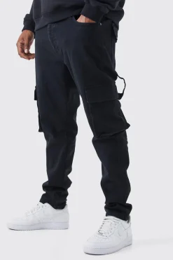 boohooMAN Plus Skinny Stretch Carpenter Cargo Jean | UK| Trousers|Jeans