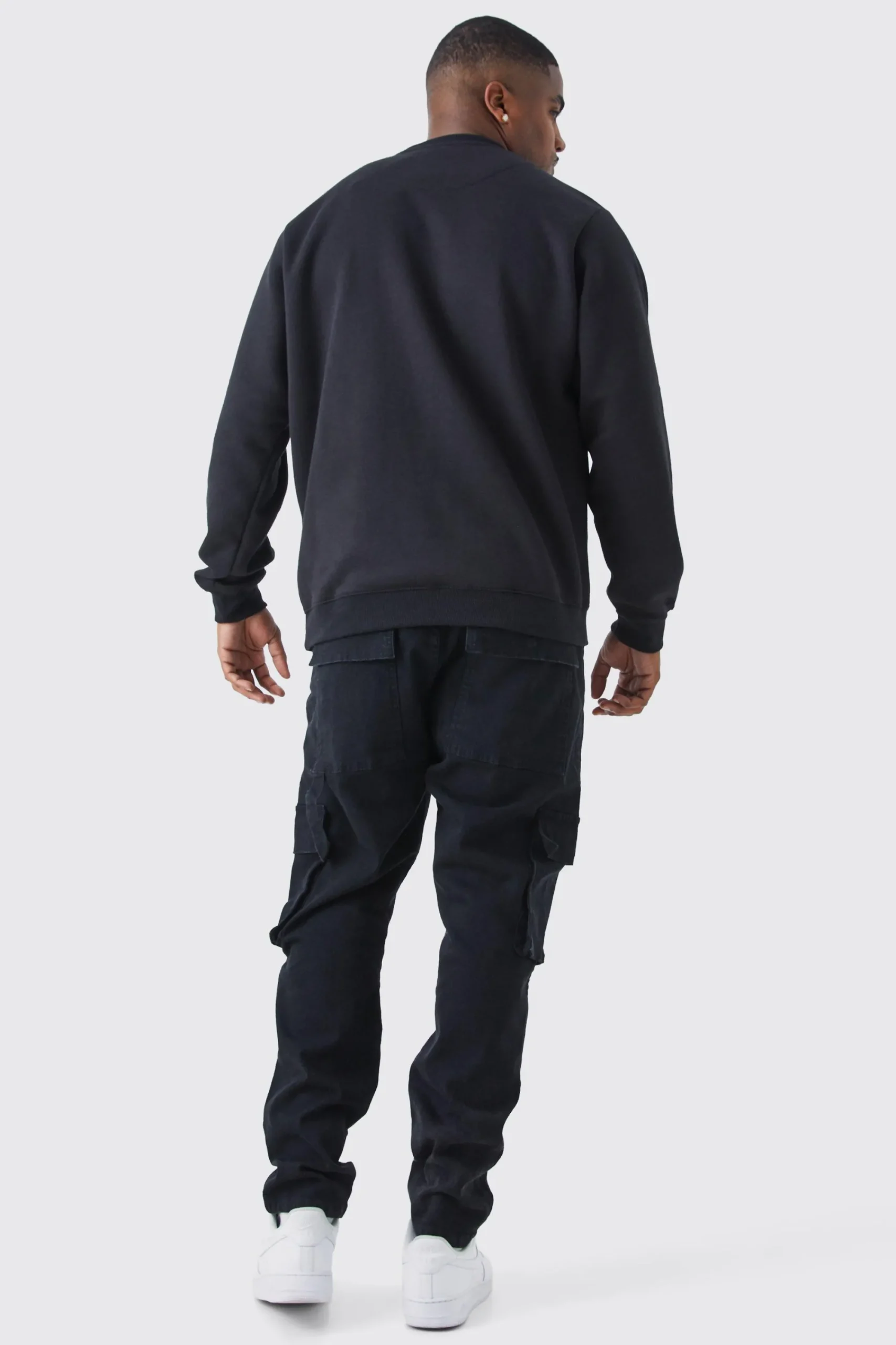 boohooMAN Plus Skinny Stretch Carpenter Cargo Jean | UK| Trousers|Jeans