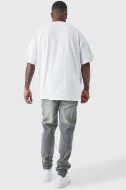 boohooMAN Plus Skinny Stretch Stacked Tinted Jeans | UK| Trousers|Jeans