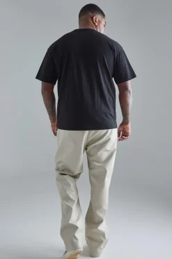 boohooMAN Plus Slim Flare PU Tailored Trouser | UK| Suits & Tailoring