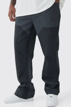 boohooMAN Plus Slim Rigid Flare Overdye Carpenter Jeans | UK| Jeans