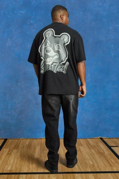 boohooMAN Plus Slim Rigid Pu Star Applique Gusset Jeans | UK| Trousers|Jeans