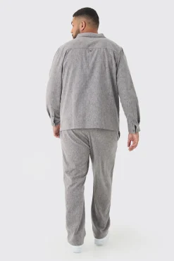 boohooMAN Plus Smart Shirt Set In | UK| Sets & Co-Ords