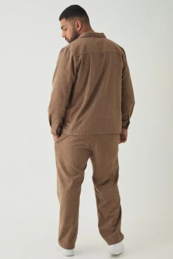 boohooMAN Plus Smart Straight Leg Trouser Set In | UK| Sets & Co-Ords